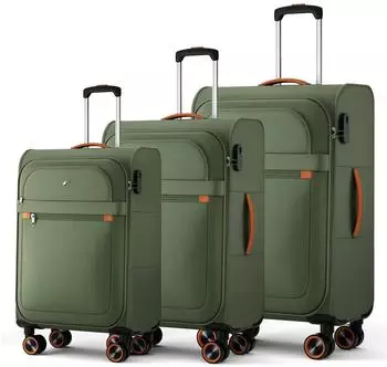 Verage Trier 4-Rollen-Trolley Set 55/67/78 cm green
