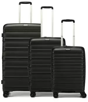 d & n Travel Line 4700 4-Rollen-Trolley Set 55/68/78 cm black