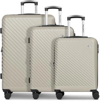 CHECK.IN Paradise 2.0 4-Rollen-Trolley Set 55/68/78 cm eggshell