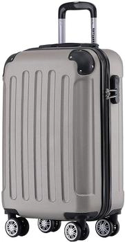 TRVLMORE 4-Rollen-Trolley 54 x 36 x 20 cm champagne