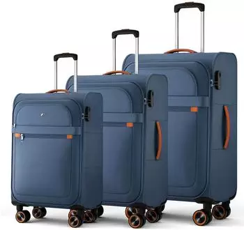 Verage Trier 4-Rollen-Trolley Set 55/67/78 cm blue