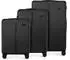 schwarz: Wittchen Stripes 4-Rollen-Trolley Set 55/67,5/76,5 cm ( 56-3A-60S)