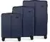blau: Wittchen Stripes 4-Rollen-Trolley Set 55/67,5/76,5 cm ( 56-3A-60S)