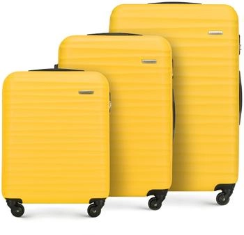 Wittchen Groove Line 4-Rollen-Trolley Set 54/67/77 cm (56-3A-31S) yellow