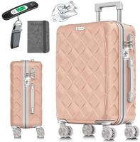 KESSER&reg; Reisekoffer 55L Koffer Handgep&auml;ck ABS Hartschalenkoffer mit...