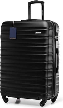 Wittchen Groove Line 4-Rollen-Trolley 77 cm mit Gep&auml;ckanh&auml;nger Z6 (56-3A-313) black