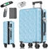 Kesser 4-Rollen-Trolley 66 cm mit Kofferwaage & Reisebrieftasche