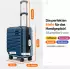 Travely Premium 4-Rollen-Trolley 55 cm mit Fronttasche (TY-HG)