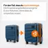 Travely Premium 4-Rollen-Trolley 55 cm mit Fronttasche (TY-HG)