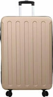 vidaXL Koffer mit Schloss Champagner 50 x 30 x 76 cm ABS Kunststoff
