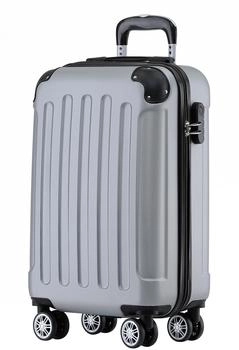 BEIBYE 4-Rollen-Trolley 55 x 36 x 21 cm silver