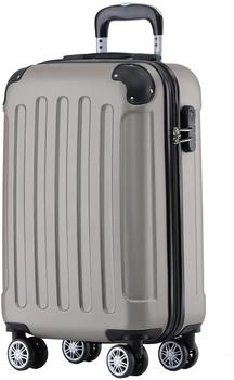 BEIBYE 4-Rollen-Trolley 55 x 36 x 21 cm champagne