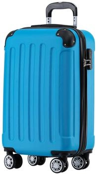 BEIBYE 4-Rollen-Trolley 55 x 36 x 21 cm turquoise