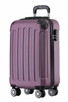 BEIBYE 4-Rollen-Trolley 55 x 36 x 21 cm violet