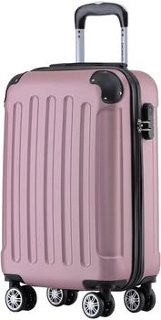 BEIBYE 4-Rollen-Trolley 55 x 36 x 21 cm pink