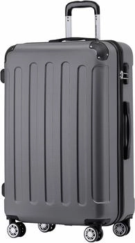 BEIBYE 4-Rollen-Trolley 66 x 44 x 24 cm business grey