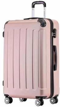 BEIBYE 4-Rollen-Trolley 66 x 44 x 24 cm rosegold