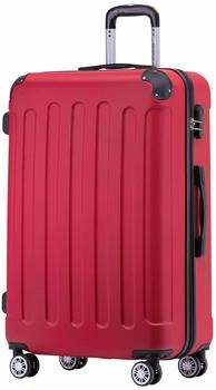 BEIBYE 4-Rollen-Trolley 66 x 44 x 24 cm red