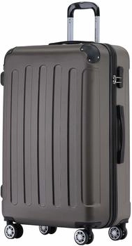 BEIBYE 4-Rollen-Trolley 66 x 44 x 24 cm coffee
