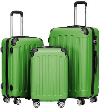 BEIBYE 4-Rollen-Trolley Set 55/66/76 cm olive