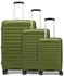 d & n Travel Line 4700 4-Rollen-Trolley Set 55/68/78 cm olive green