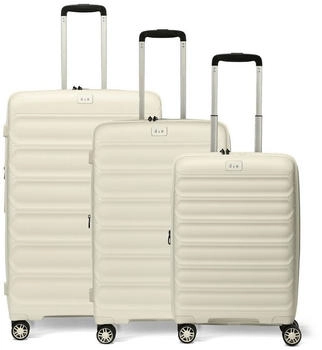 d & n Travel Line 4700 4-Rollen-Trolley Set 55/68/78 cm cream white