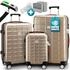 champagne 2: Monzana Exopack 4-Rollen-Trolley Set 53/67/76 cm