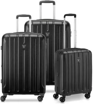 Roncato Kinetic 2.0 Suitcase Set 3 pcs expandable black
