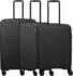 Travelite Air Stripe 4-Rollen-Trolley Set 55/66/77 cm (7000340) black