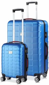 Monzana Exopack 4-Rollen-Trolley Set 53/76 cm blue