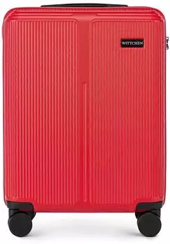 Wittchen Stripes 4-Rollen-Trolley 55 cm (56-3A-601) red