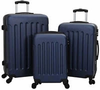 vidaXL Koffer 3 stk. Dunkelblau 50 x 31 x 78 cm ABS Kunststoff