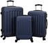 vidaXL Suitcase 3 Set dark blue