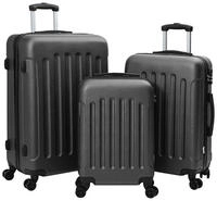 vidaXL Koffer 3 stk. Dunkelgrau 50 x 31 x 78 cm ABS Kunststoff