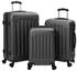 vidaXL Suitcase 3 Set dark grey