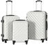vidaXL Trolley-Set 55/66/76 cm silver