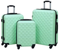 vidaXL Hartschalen-Trolley-Set 3 Stk. Minzgr&uuml;n ABS