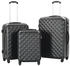 vidaXL Trolley-Set 55/66/76 cm black