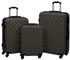 vidaXL Trolley-Set 55/66/76 cm anthracite
