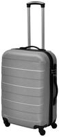 vidaXL 3-tlg. Hartschalenkoffer-Set Silbern 45,5/55/66 cm