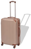 vidaXL Vierteiliges Hartschalen-Trolley-Set Champagner