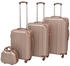 vidaXL 4 Piece Set 55/66/76 cm champagne