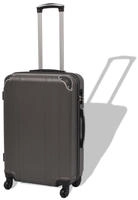 vidaXL Vierteiliges Hartschalen-Trolley-Set Anthrazit