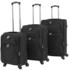 vidaXL 3 Set Soft Case 55/65/73 cm black