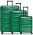 Bergpfeil Travel 4-Rollen-Trolley Set 55/66/75 cm (BP1237) emerald green metallic