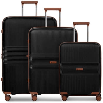 Farmhood Eco Edition 02 4-Rollen-Trolley Set 55/67/76 cm (FH03009) black