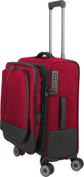 Travelite Crosslite 4-Rollen-Trolley 55 cm (092946) red – Mühelose Mobilität durch durchdachtes Rollensystem