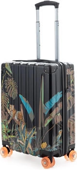 Hauptstadtkoffer Q-Damm 4-Rollen-Trolley 54 cm leopard