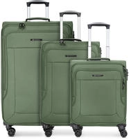 Franky Trolleyset Melbourne 3.0, 4 Rollen, (3-teilig, 3 tlg), Polyester gr&uuml;n