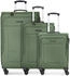 Franky Melbourne 3.0 4-Rollen-Trolley Set 3tlg. (FRA12356) olive